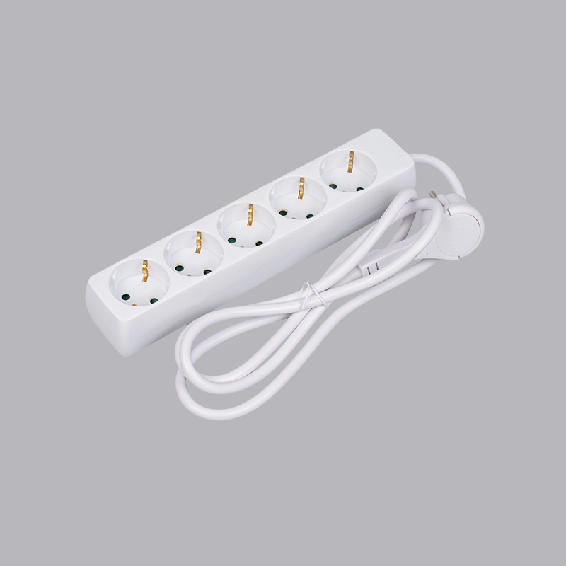 LOB-05L Tysk typ rektangulär formad 5-vägs grenuttag med dragring Multi-Socket