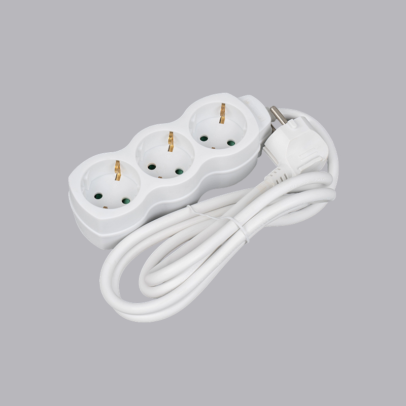 LOG-03 Tysk typ kalebassformad 3-vägs grenuttag Multi-Socket