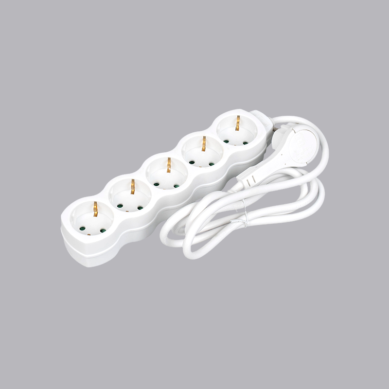 LOG-05L Tysk kalebassformad 5-vägs grenuttag med dragring Multi-Socket