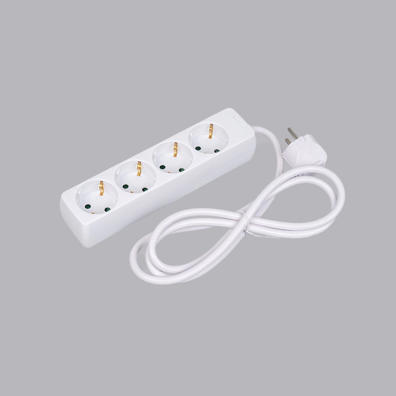 LOB-04 Tysk typ rektangulärt format 4-vägs grenuttag Multi-Socket