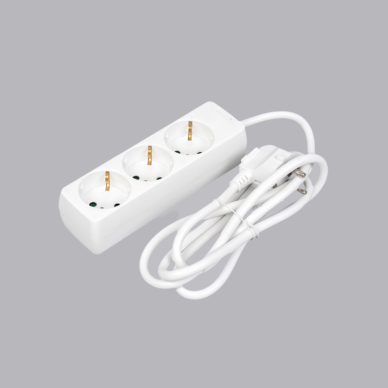 LOB-03 Tysk typ rektangulärt formad 3-vägs grenuttag Multi-Socket
