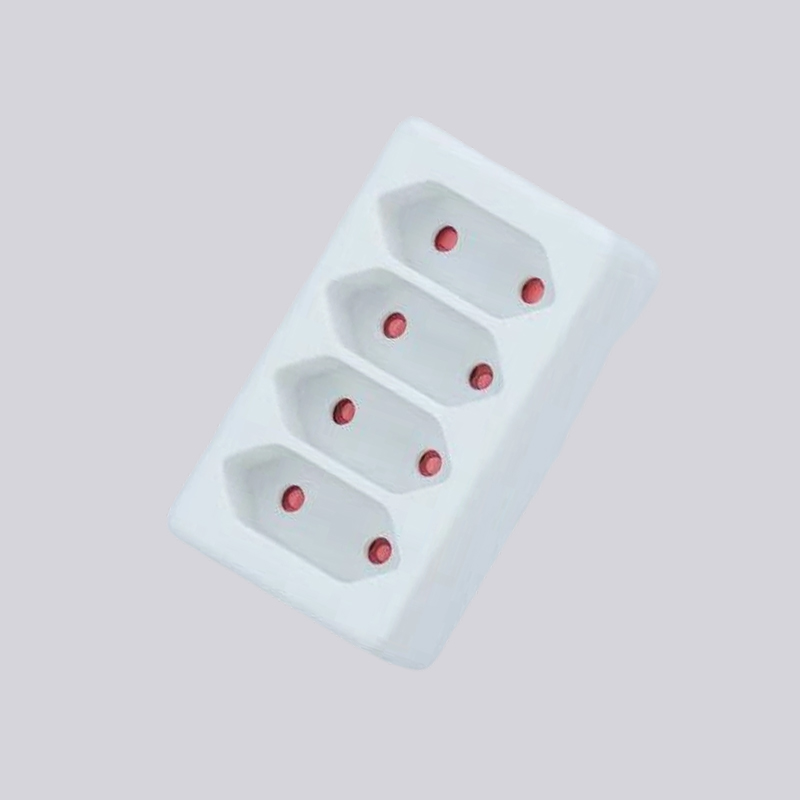 G01/4 adapter av tysk typ med fyra platta pluggar