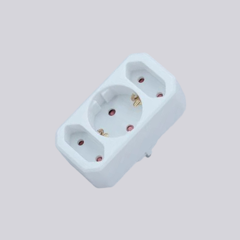 G01-01/2 tysk typ en rund plugg och två flat pluggar adapter